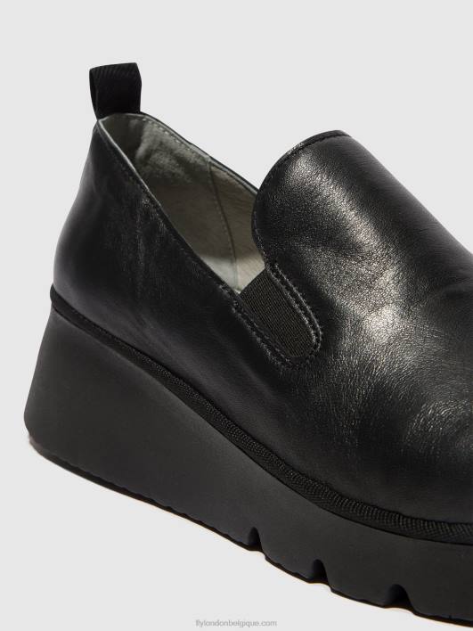 chaussures à enfiler pece406 Fly London femmes noir 0FBB664