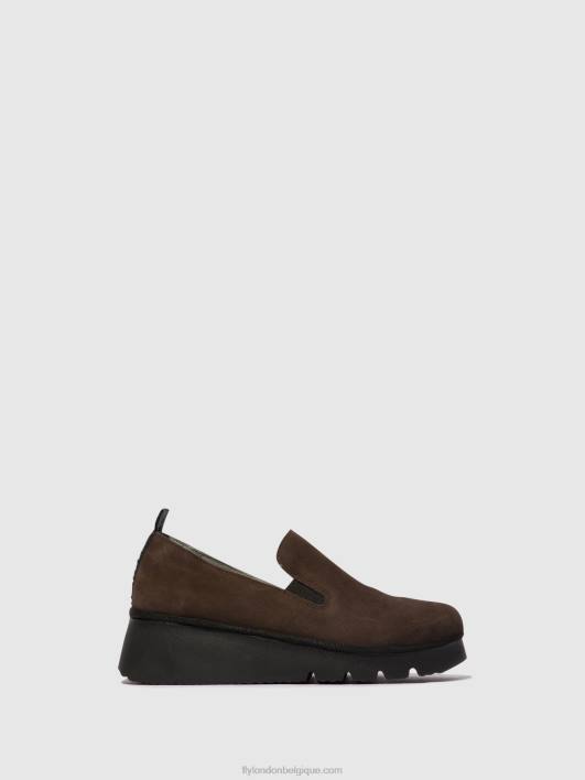 chaussures à enfiler pece406 Fly London femmes ns. taupe 0FBB667