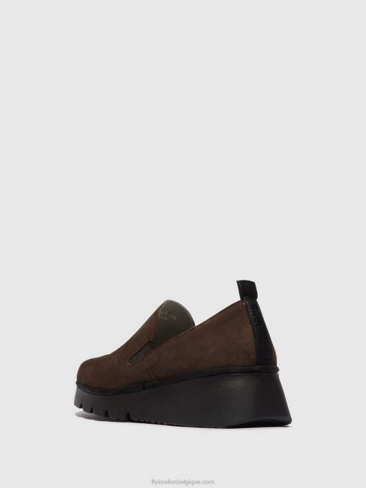 chaussures à enfiler pece406 Fly London femmes ns. taupe 0FBB667