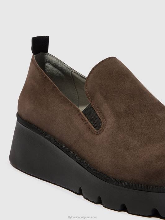 chaussures à enfiler pece406 Fly London femmes ns. taupe 0FBB667
