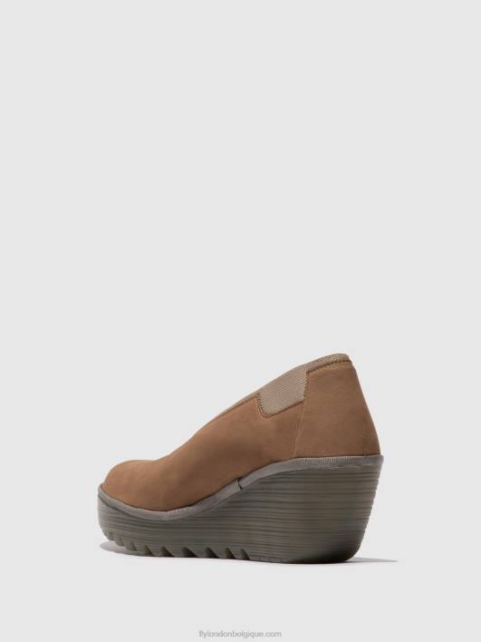 chaussures à enfiler yoza438 Fly London femmes sable 0FBB627