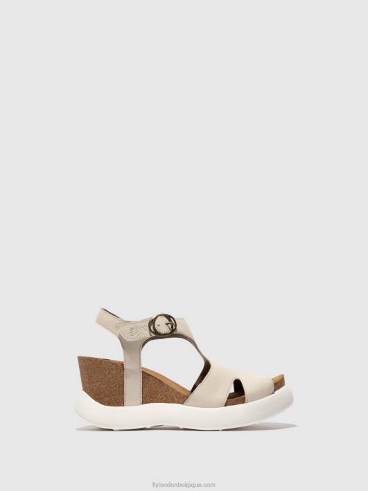 sandales à boucle gova962 Fly London femmes blanc 0FBB494