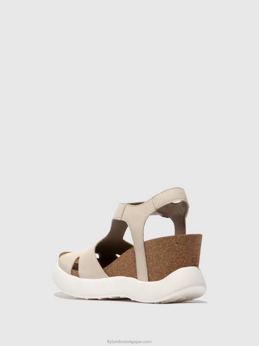 sandales à boucle gova962 Fly London femmes blanc 0FBB494
