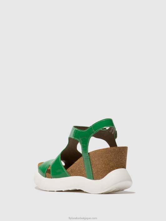 sandales à boucle gova962 Fly London femmes vert 0FBB502