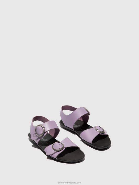 sandales à boucle masa757 Fly London femmes violet 0FBB499