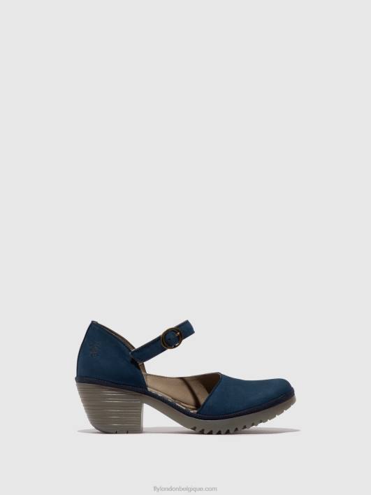 sandales à boucle wifo440 Fly London femmes bleu 0FBB492