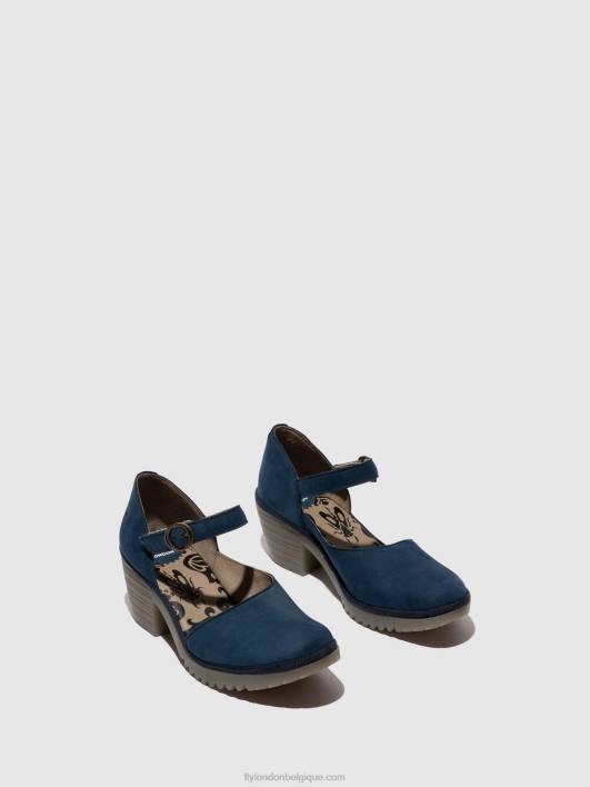 sandales à boucle wifo440 Fly London femmes bleu 0FBB492