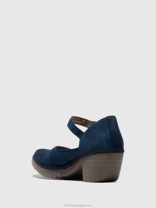 sandales à boucle wifo440 Fly London femmes bleu 0FBB492