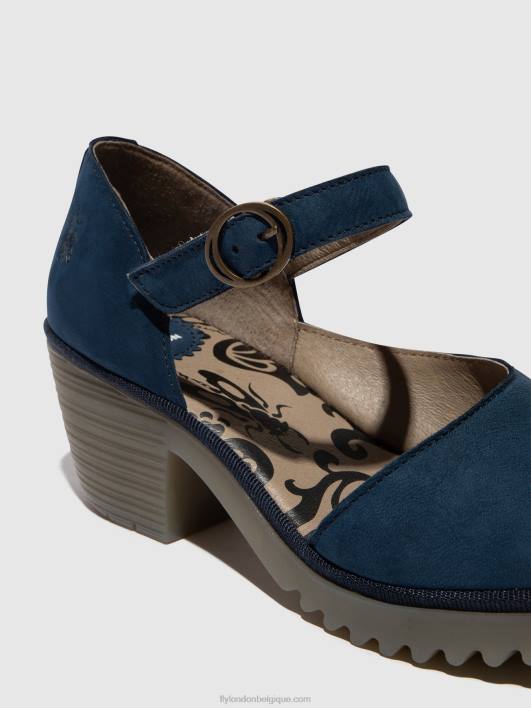 sandales à boucle wifo440 Fly London femmes bleu 0FBB492
