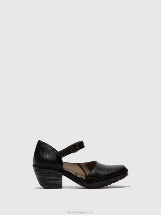 sandales à boucle wifo440 Fly London femmes noir 0FBB493