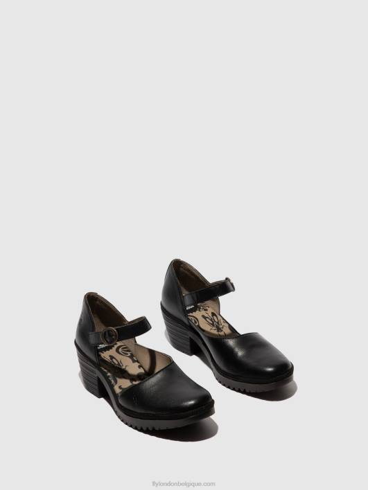 sandales à boucle wifo440 Fly London femmes noir 0FBB493