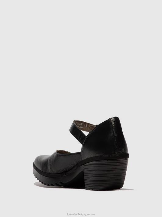 sandales à boucle wifo440 Fly London femmes noir 0FBB493