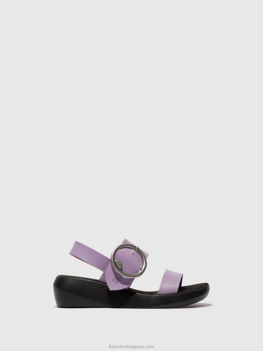 sandales à bride arrière bani739 Fly London femmes violet 0FBB470
