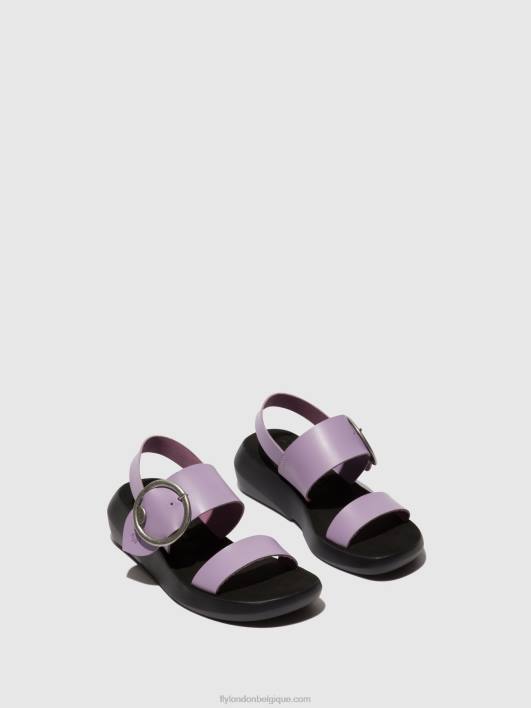 sandales à bride arrière bani739 Fly London femmes violet 0FBB470