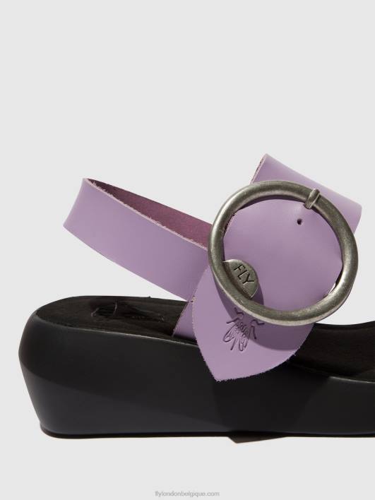 sandales à bride arrière bani739 Fly London femmes violet 0FBB470