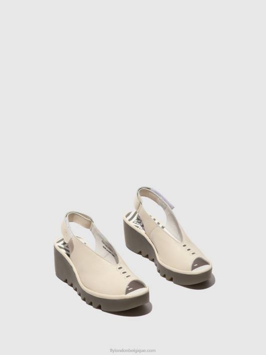 sandales à bride arrière baye386 Fly London femmes blanc 0FBB572