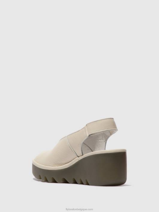 sandales à bride arrière baye386 Fly London femmes blanc 0FBB572