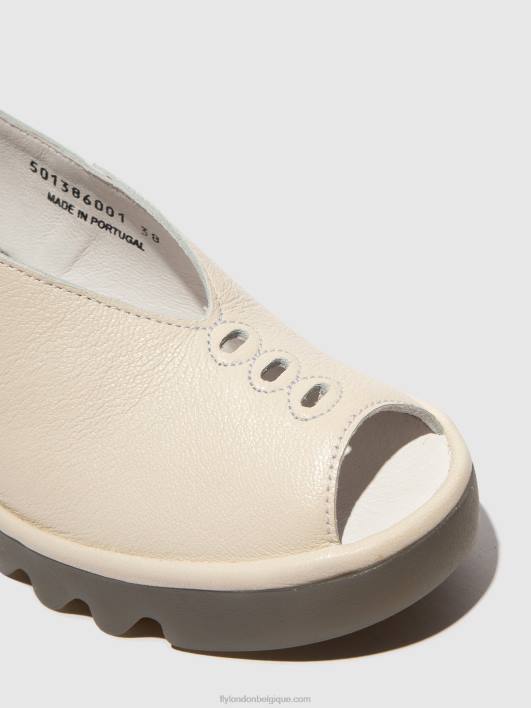 sandales à bride arrière baye386 Fly London femmes blanc 0FBB572