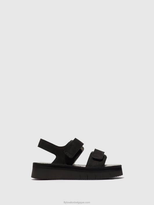 sandales à bride arrière cori377 Fly London femmes noir 0FBB579