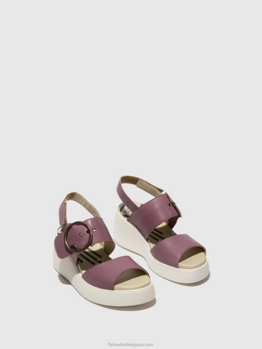 sandales à bride arrière digo939 Fly London femmes violet 0FBB456