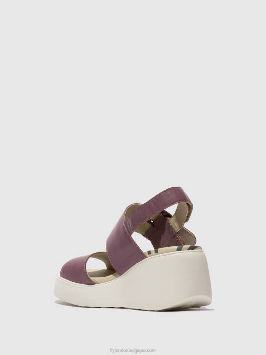 sandales à bride arrière digo939 Fly London femmes violet 0FBB456