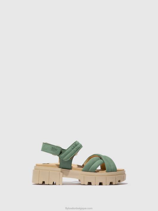 sandales à bride arrière jada854 Fly London femmes Vert Jade 0FBB546