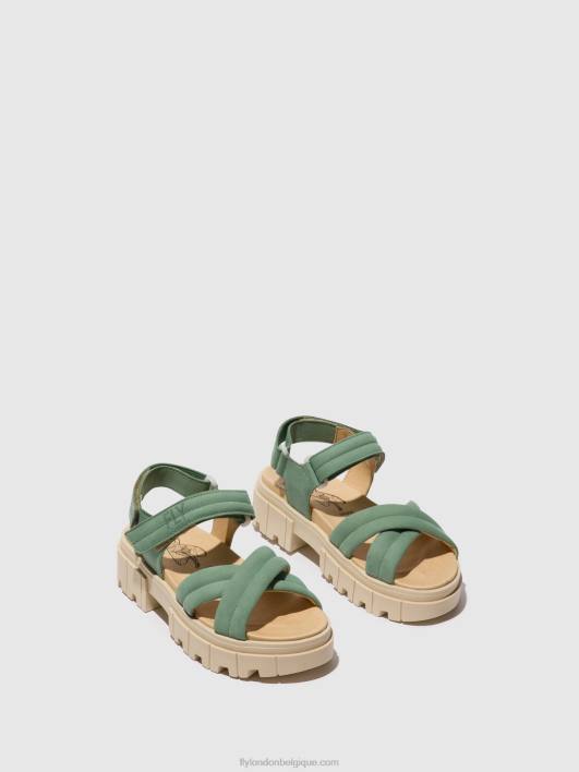 sandales à bride arrière jada854 Fly London femmes Vert Jade 0FBB546