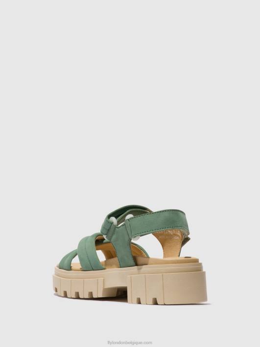 sandales à bride arrière jada854 Fly London femmes Vert Jade 0FBB546