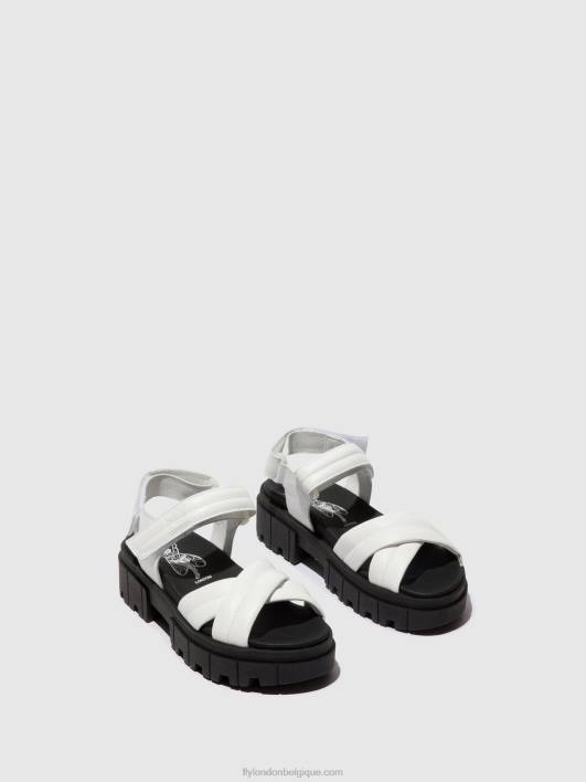 sandales à bride arrière jada854 Fly London femmes blanc 0FBB547