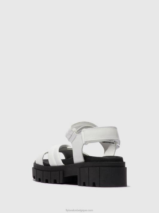 sandales à bride arrière jada854 Fly London femmes blanc 0FBB547