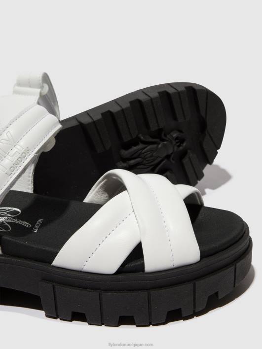 sandales à bride arrière jada854 Fly London femmes blanc 0FBB547