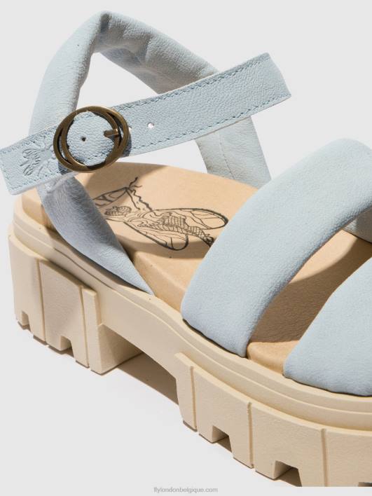 sandales à bride arrière jela864 Fly London femmes bleu ciel 0FBB544