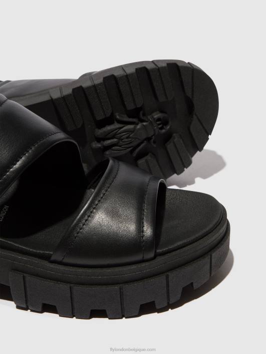 sandales à bride arrière jira865 Fly London femmes noir 0FBB542
