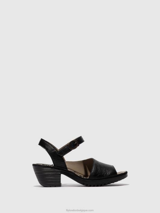 sandales à bride arrière wely439 Fly London femmes noir 0FBB453