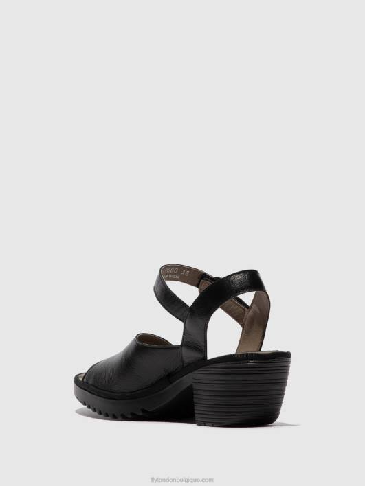 sandales à bride arrière wely439 Fly London femmes noir 0FBB453