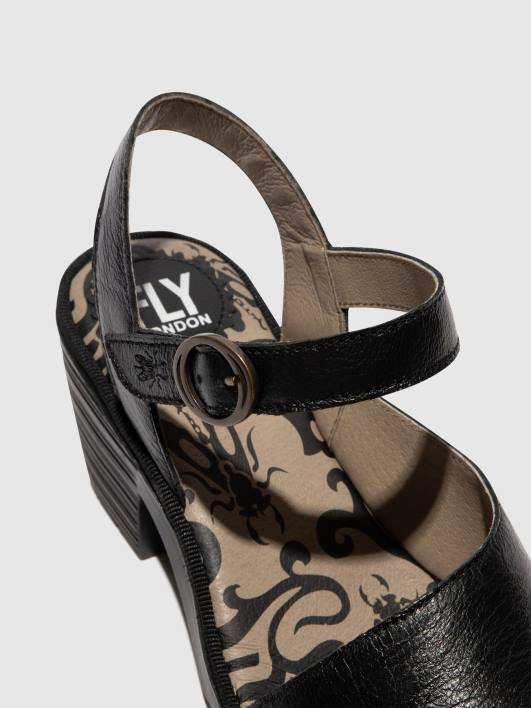 sandales à bride arrière wely439 Fly London femmes noir 0FBB453