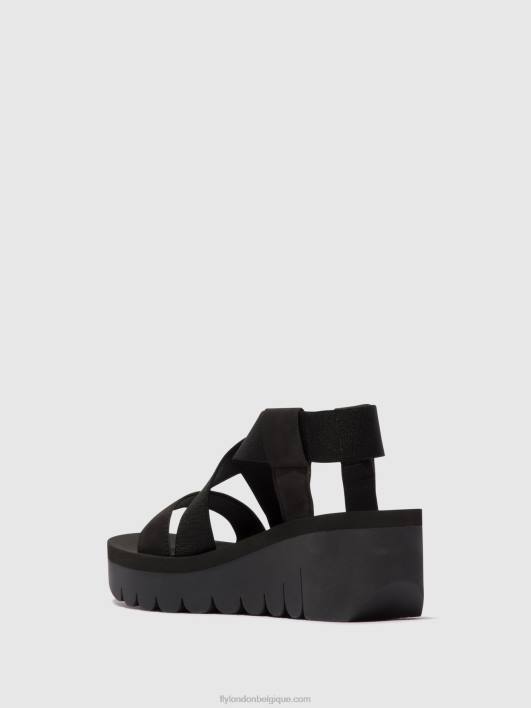sandales à bride arrière yabi922 Fly London femmes noir 0FBB445