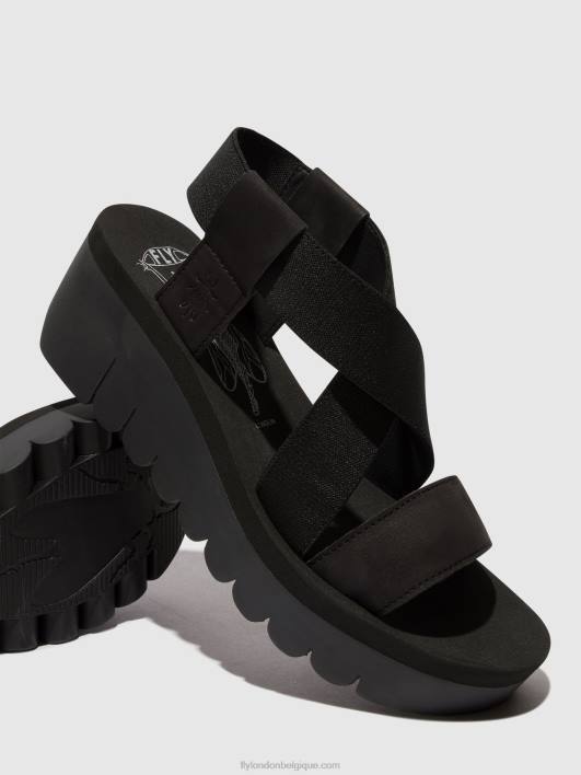 sandales à bride arrière yabi922 Fly London femmes noir 0FBB445