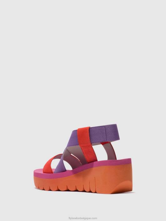 sandales à bride arrière yabi922 Fly London femmes orange (alto) 0FBB442