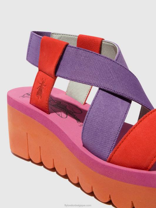 sandales à bride arrière yabi922 Fly London femmes orange (alto) 0FBB442