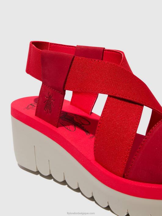 sandales à bride arrière yabi922 Fly London femmes rouge à lèvres rouge (rouge) 0FBB447