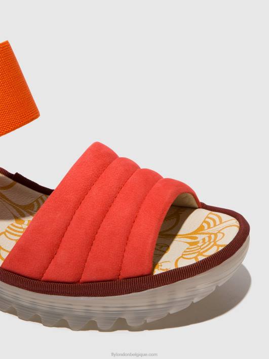 sandales à bride arrière yiko414 Fly London femmes diable rouge 0FBB434