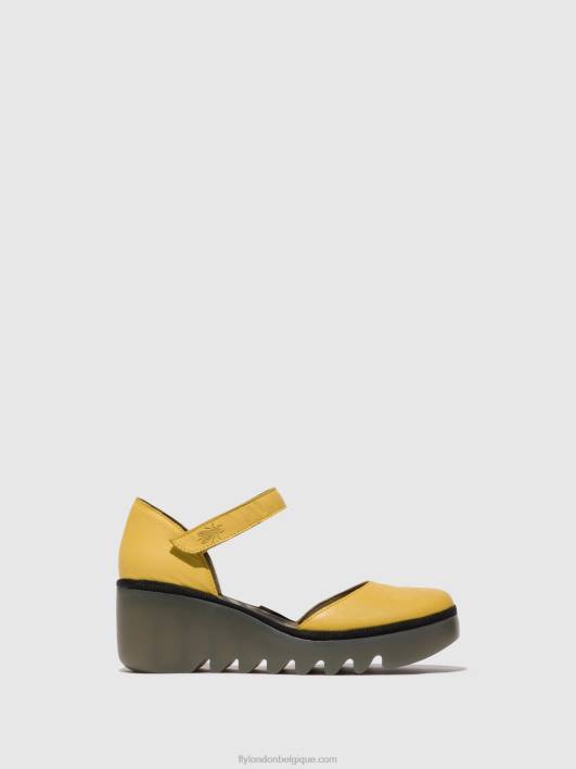 sandales à bride cheville biso305 Fly London femmes jaune 0FBB505