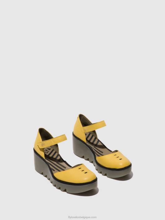 sandales à bride cheville biso305 Fly London femmes jaune 0FBB505