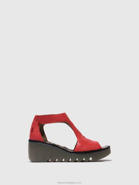 sandales à bride en T bezo306 Fly London femmes framboise 0FBB419
