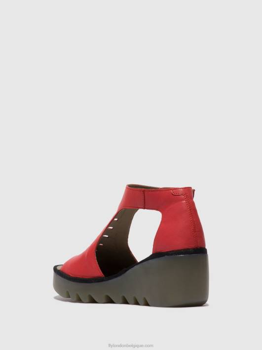 sandales à bride en T bezo306 Fly London femmes framboise 0FBB419