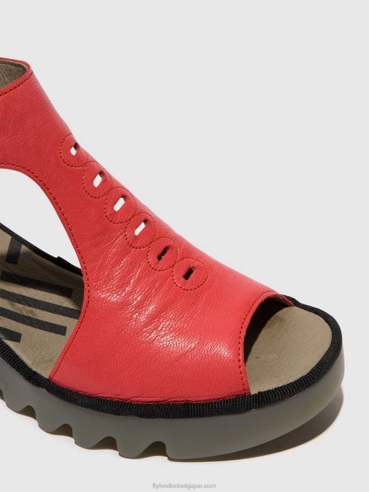 sandales à bride en T bezo306 Fly London femmes framboise 0FBB419