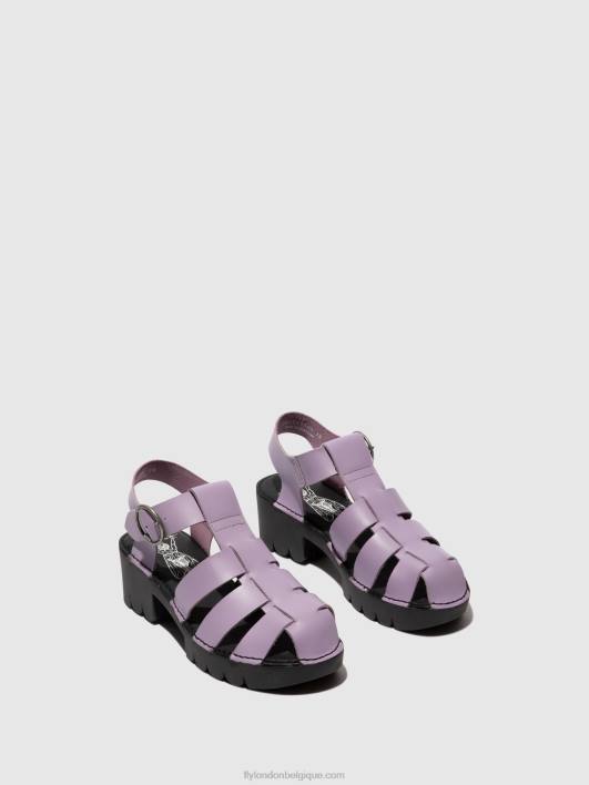 sandales à bride en T emme511 Fly London femmes violet 0FBB407