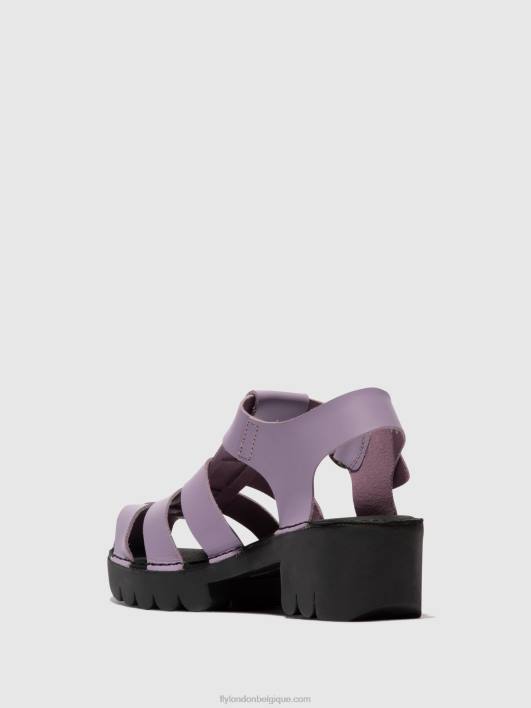 sandales à bride en T emme511 Fly London femmes violet 0FBB407
