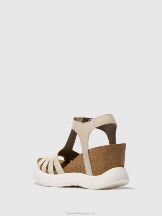 sandales à bride en T gait959 Fly London femmes blanc 0FBB409